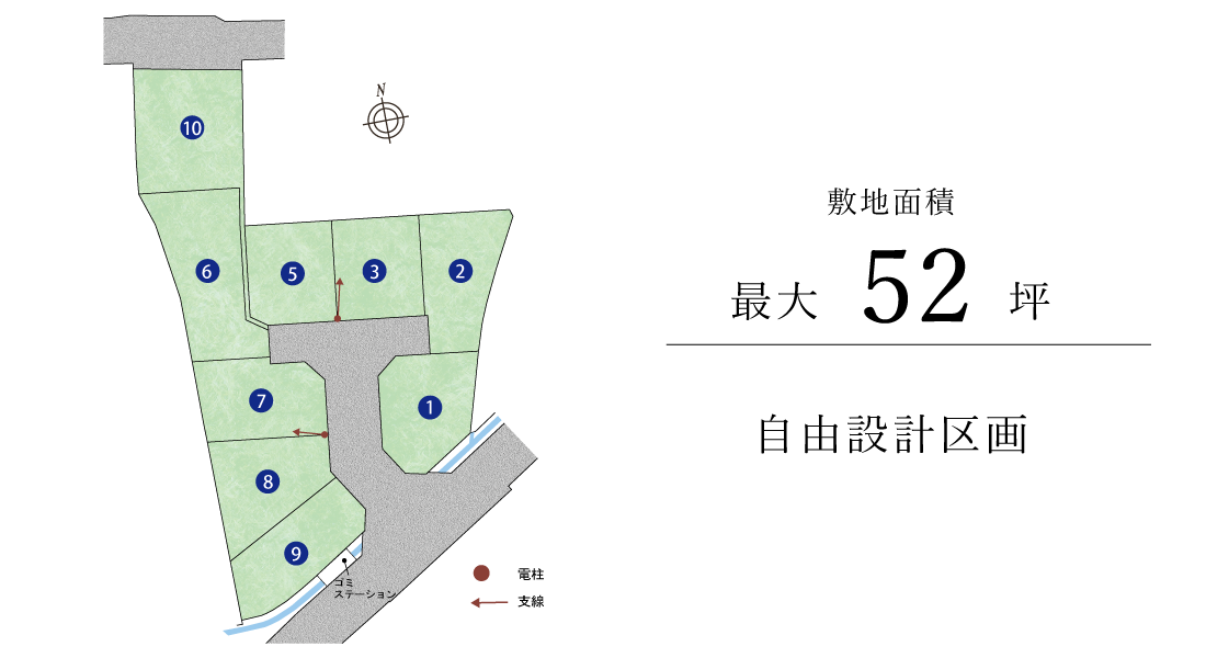 明石市　ストークガーデン明石大久保駅北　SHOWA GROUP（ショウワグループ）（株）　昭和住宅　区画図