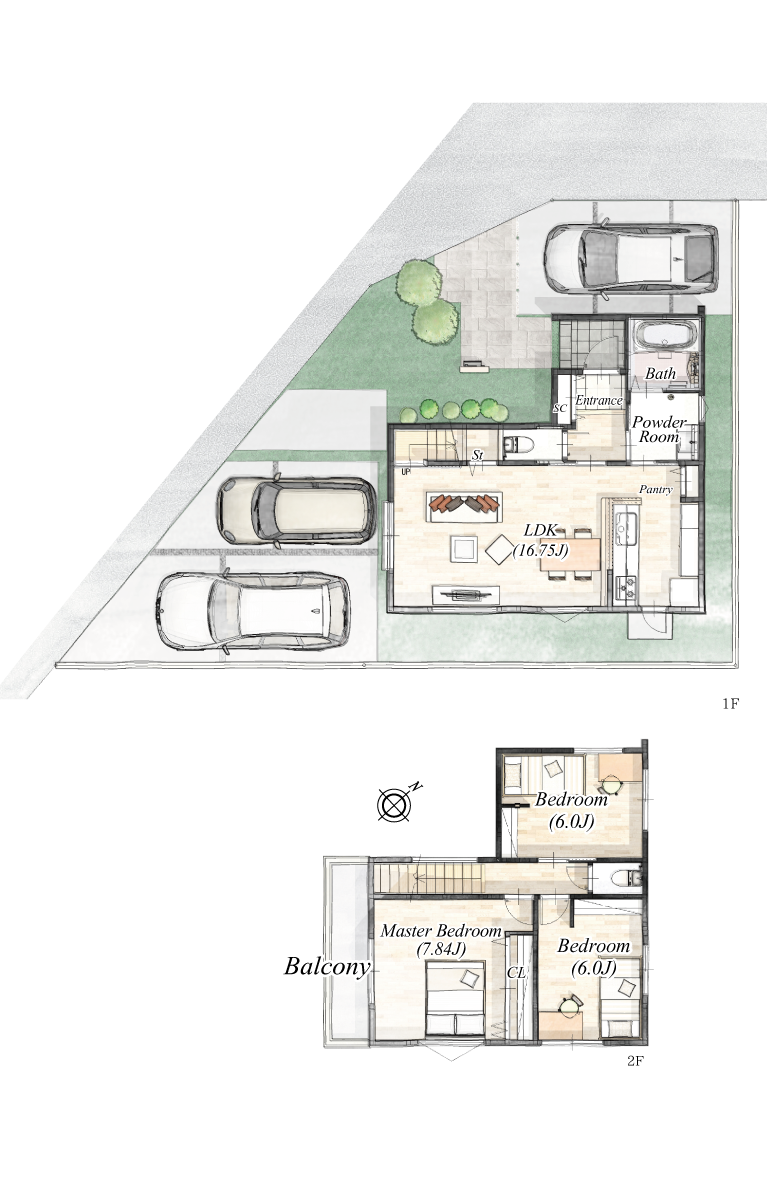 ストークビレッジ加古川センターコート３０号地参考プラン・間取り