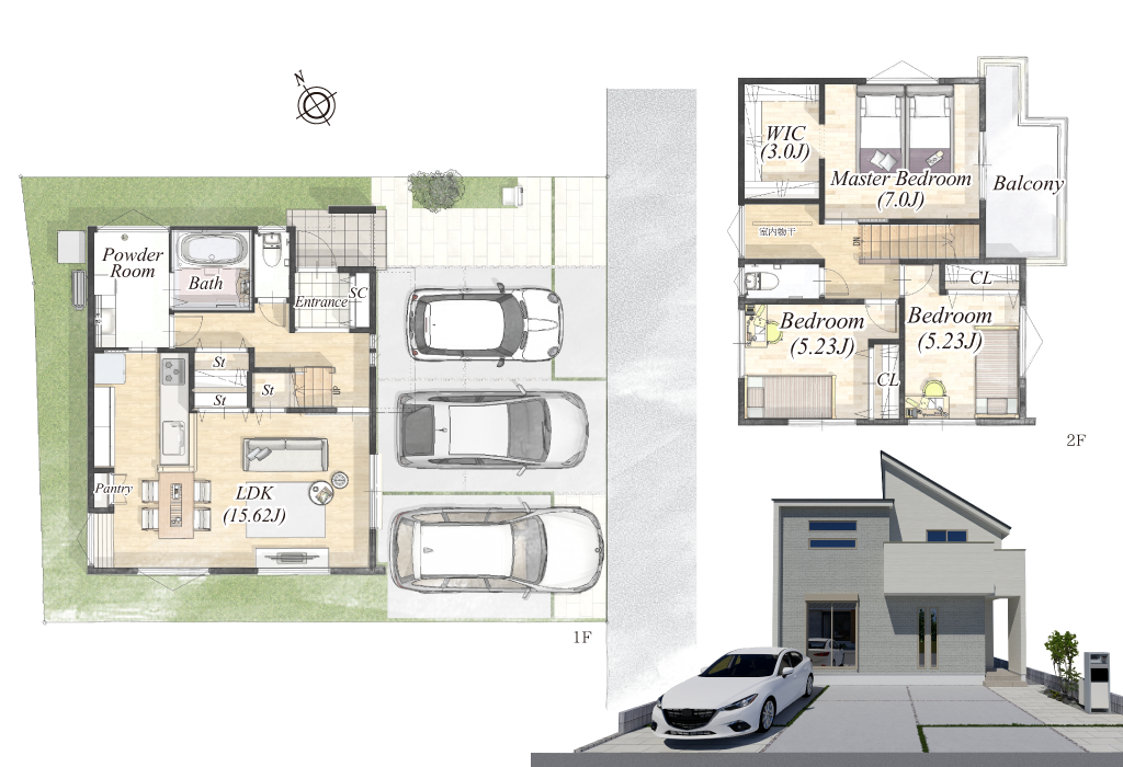 ストークビレッジ播磨公園通り3号地モデルハウス　SHOWA GROUP（ショウワグループ）株式会社・昭和住宅 間取りプラン