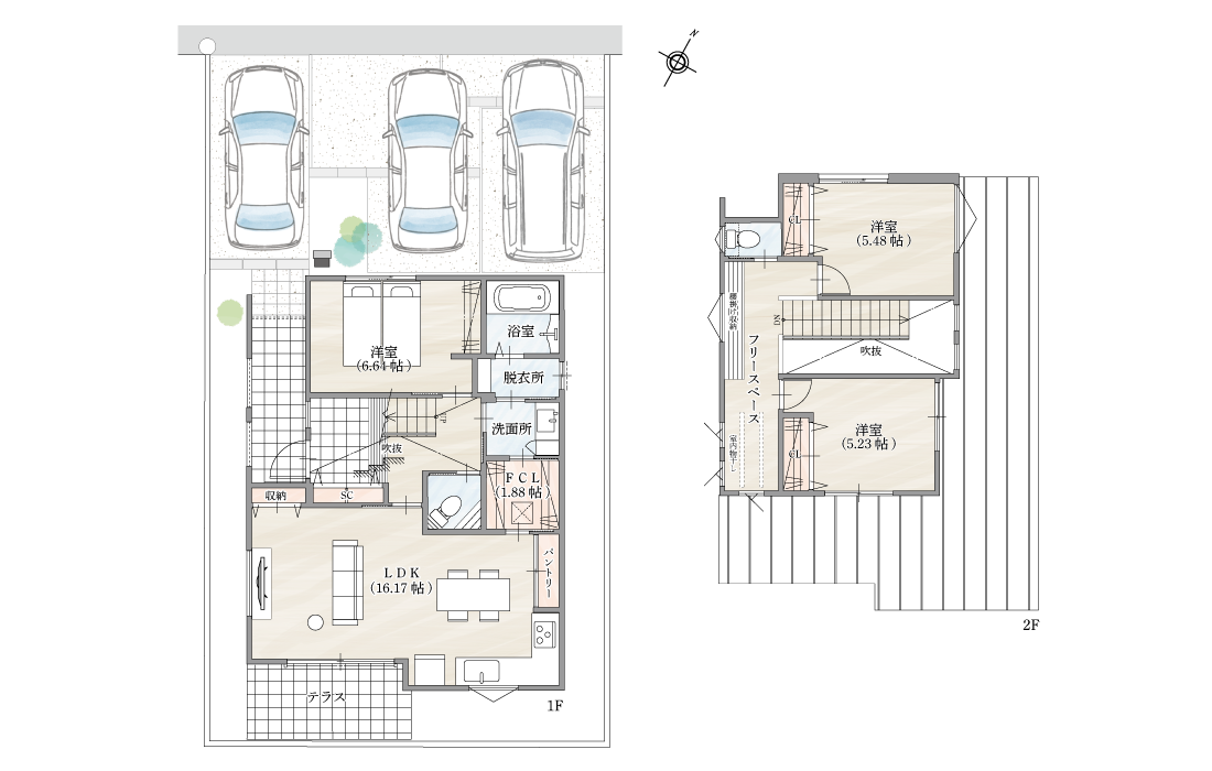 ストークビレッジ稲美町国岡8号地モデルハウス　SHOWA GROUP（ショウワグループ）株式会社・昭和住宅 間取りプラン