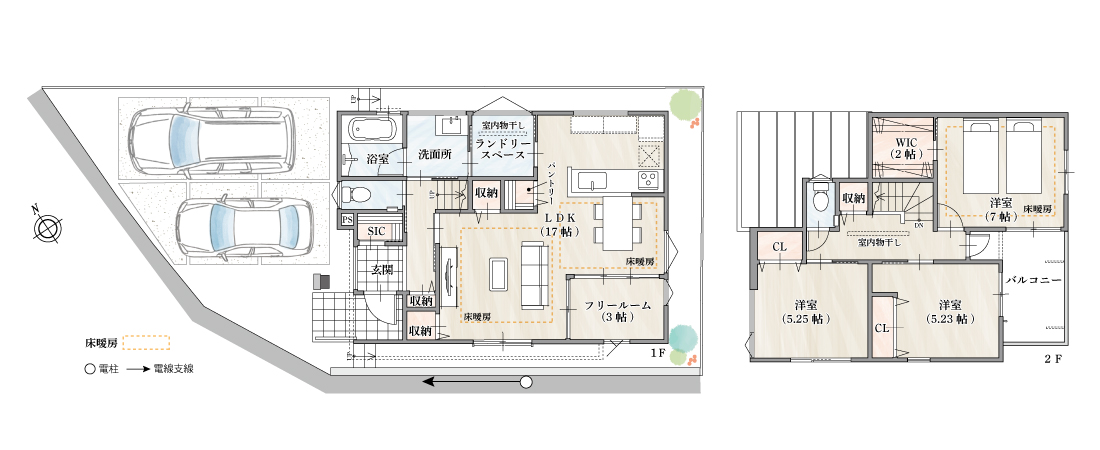 ストークガーデン別府駅南1号地モデルハウス　SHOWA GROUP（ショウワグループ）株式会社・昭和住宅 間取りプラン