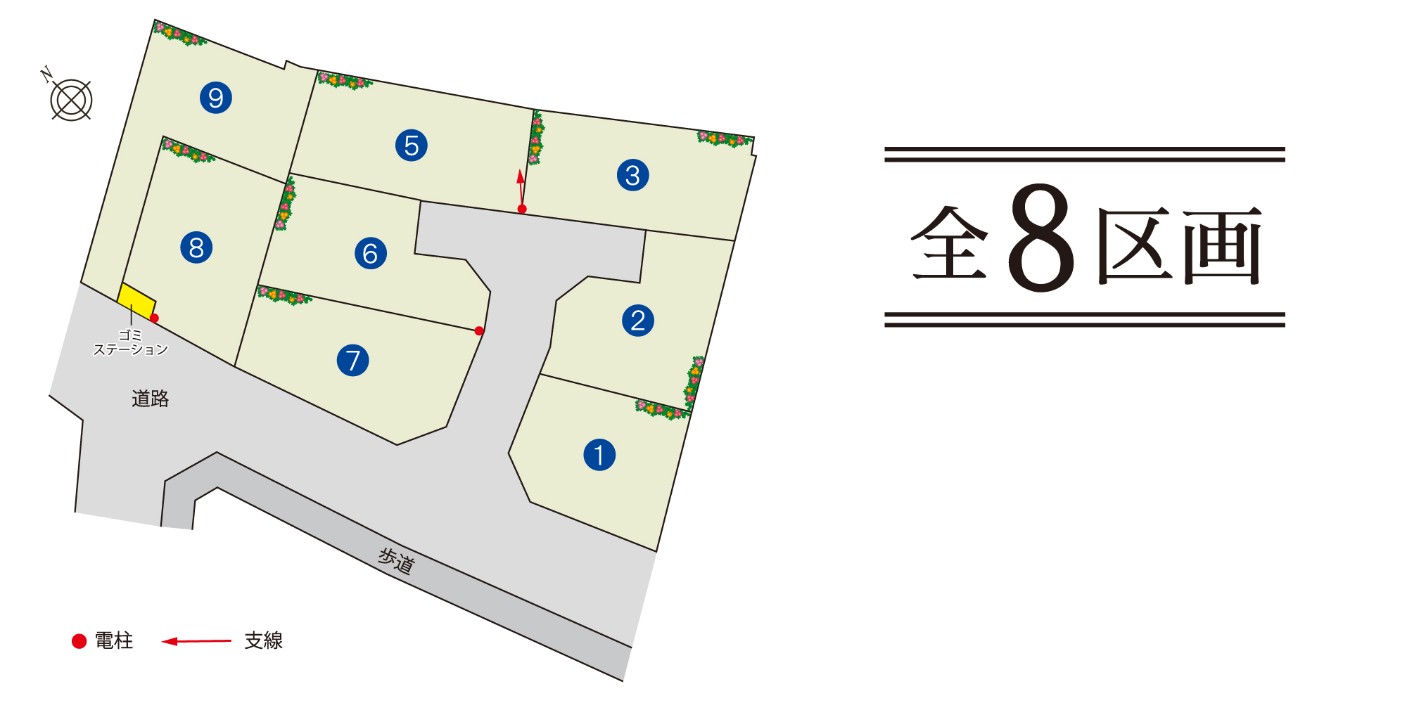 ストークガーデン明石西プレミアム　区画図