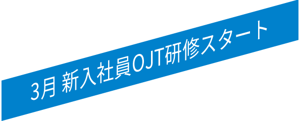 3月 新入社員OJT研修スタート